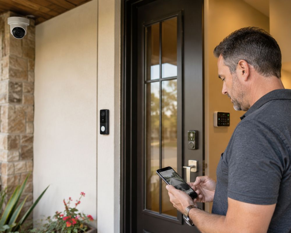 Smart home security system installation