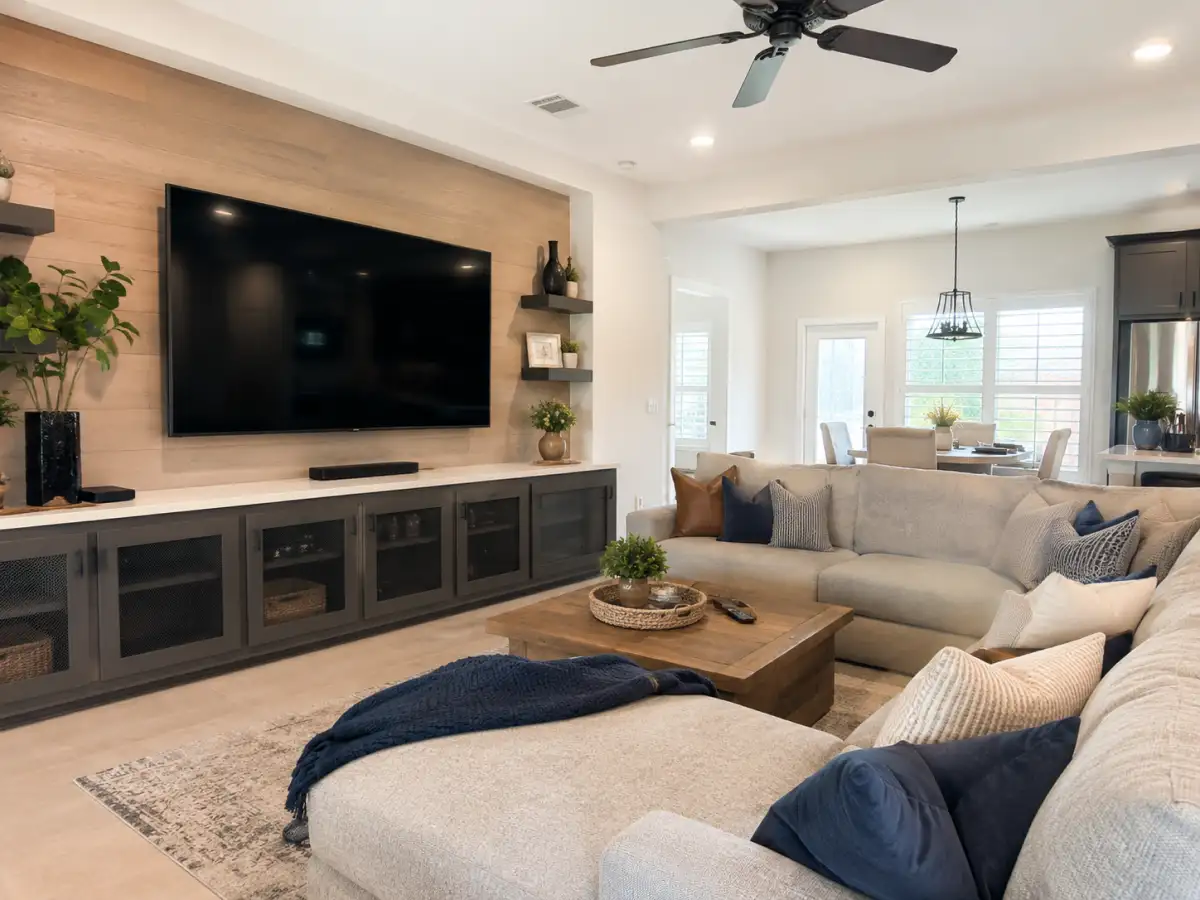 media room family setup south texas