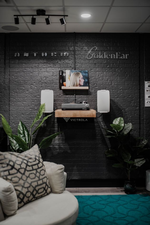 Audio display with GoldenEar and Anthem setup