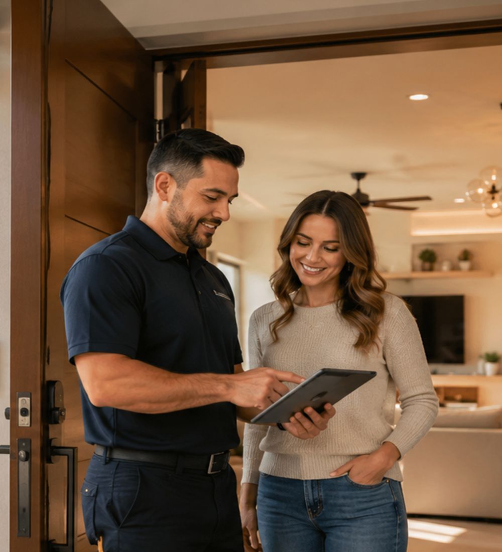 Smart security consultation at home entry
