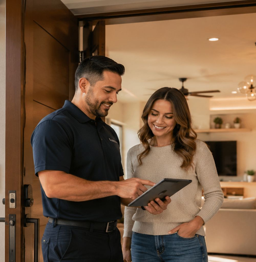 Smart security consultation at home entry