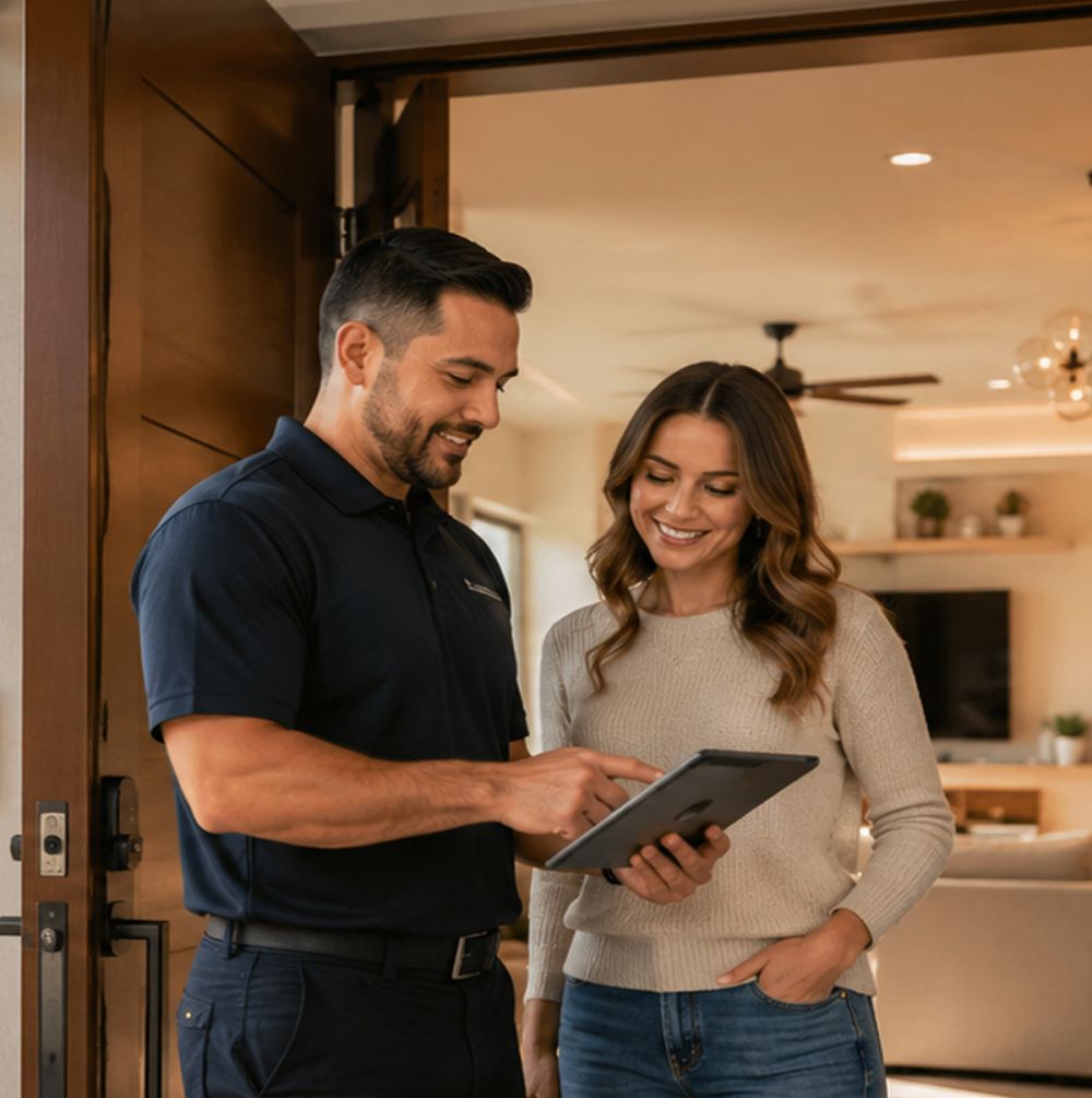 Smart security consultation at home entry