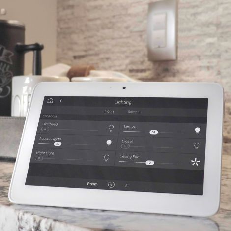 Smart home tablet lighting control
